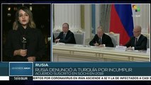 Presidentes de Rusia y Turquía se reunirán en el Kremlin