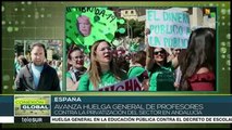 En huelga maestros andaluces contra la privatización de la educación