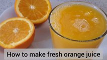 बिना जूसर, बिना मैक्सी के 5 मिनिट में Orange Juice | How to Make Homemade Fresh Orange Juice