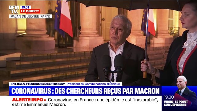 Coronavirus: selon le président du Comité national d'Éthique, on va arriver au stade 3 en France dans quelques jours