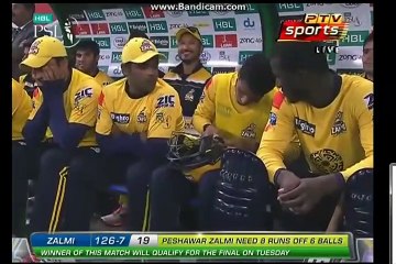 Last Over Peshawar Zalmi vs Quetta Gladiators Highlights PSL