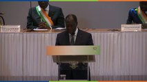 Résumé de l'adresse du Président Alassane Ouattara devant le Congrès à Yamoussoukro