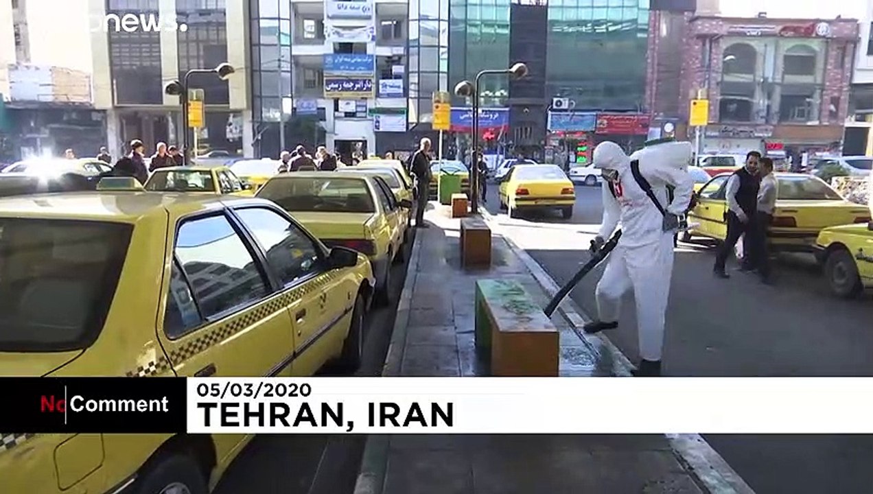 Kampf gegen Coronavirus im Iran: Straßen werden desinfiziert