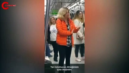 metroda koronavirüsten korunma yolları gösterimi