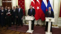 بوتين وإردوغان يعلنان التوصل إلى إتفاق بشأن وقف لإطلاق النار في إدلب