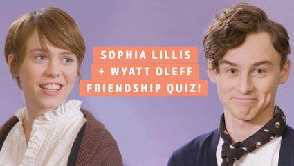 Sophia Lillis & Wyatt Oleff Test Their IRL Friendship