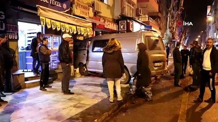 Alkollü sürücü dükkana çarparak durdu