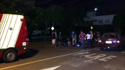 Motociclista fica ferido em batida de trânsito no Alto Alegre