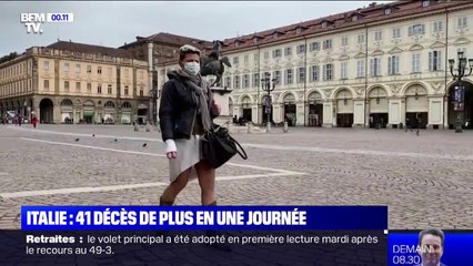 Coronavirus: en Italie, 41 morts de plus en une journée