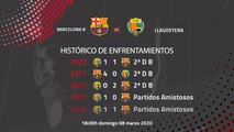 Previa partido entre Barcelona B y Llagostera Jornada 28 Segunda División B