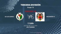 Previa partido entre UD Los Garres y Mazarrón FC Jornada 28 Tercera División