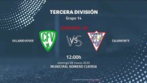 Previa partido entre Villanovense y Calamonte Jornada 28 Tercera División