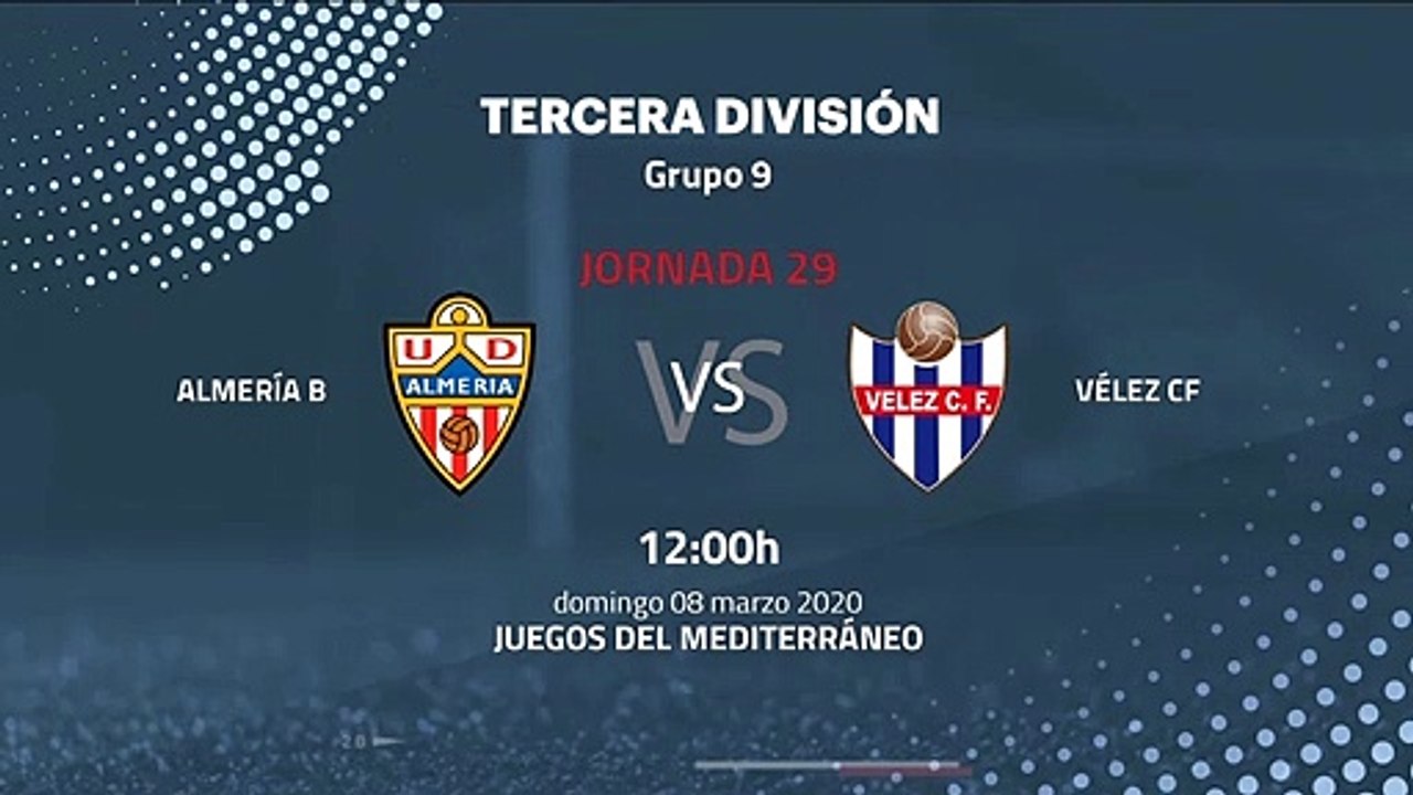 Previa partido entre Almería B y Vélez CF Jornada 29 Tercera División
