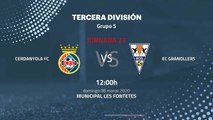 Previa partido entre Cerdanyola FC y EC Granollers Jornada 27 Tercera División