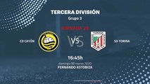 Previa partido entre CD Cayón y SD Torina Jornada 28 Tercera División