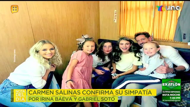 Geraldine Bazán le reclamó a Carmelita Salinas por foto con Gabriel Soto e Irina Baeva. |Ventaneando