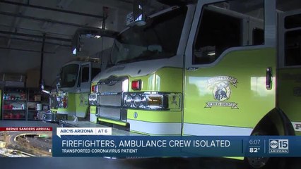 Scottsdale crew in isolation after treating coronavirus patient