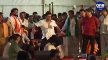 Shivaraj Kumar Tagaru dance in Krishi Mela at Honnali | ONEINDIA KANNADA