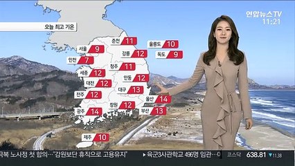 [날씨] 낮부터 기온 오름세…주말 충청이남 비