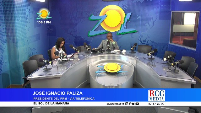 Jose Ignacio Paliza presidente del PRM NOSOTROS QUEREMOS QUE SE PRODUZCA EL DIÁLOGO