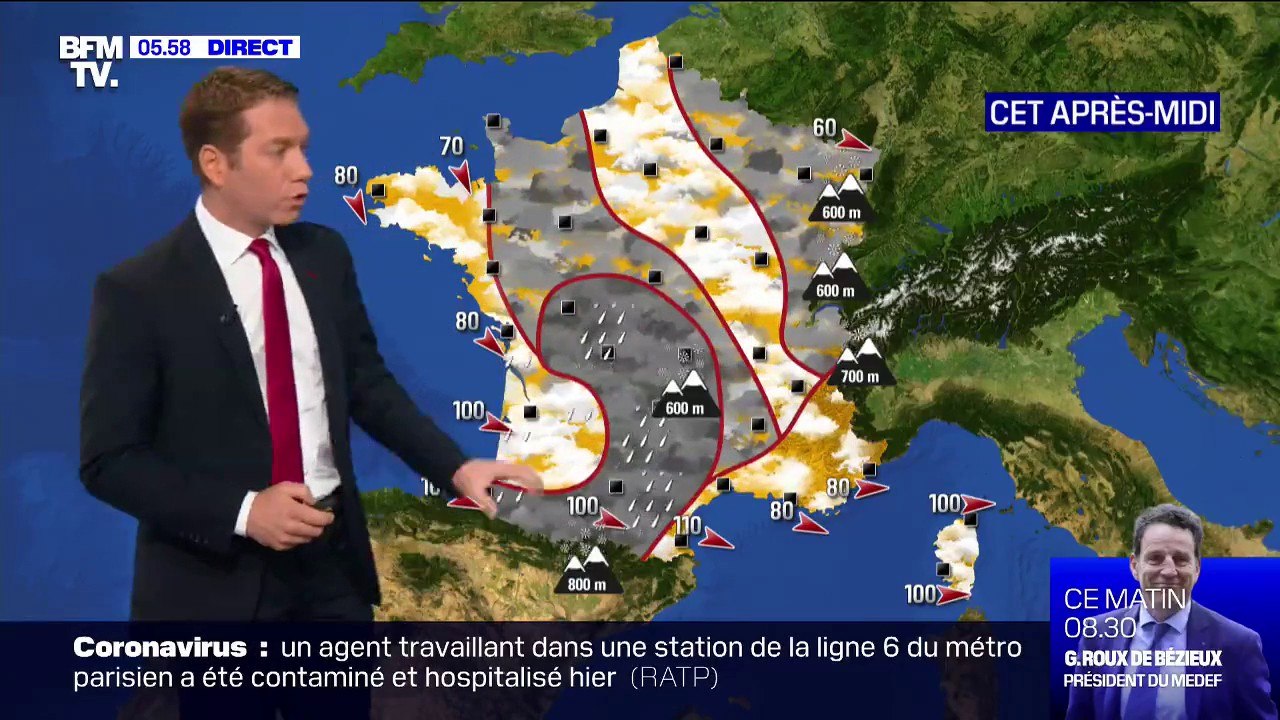 Une journée majoritairement grise et pluvieuse avant une petite accalmie samedi