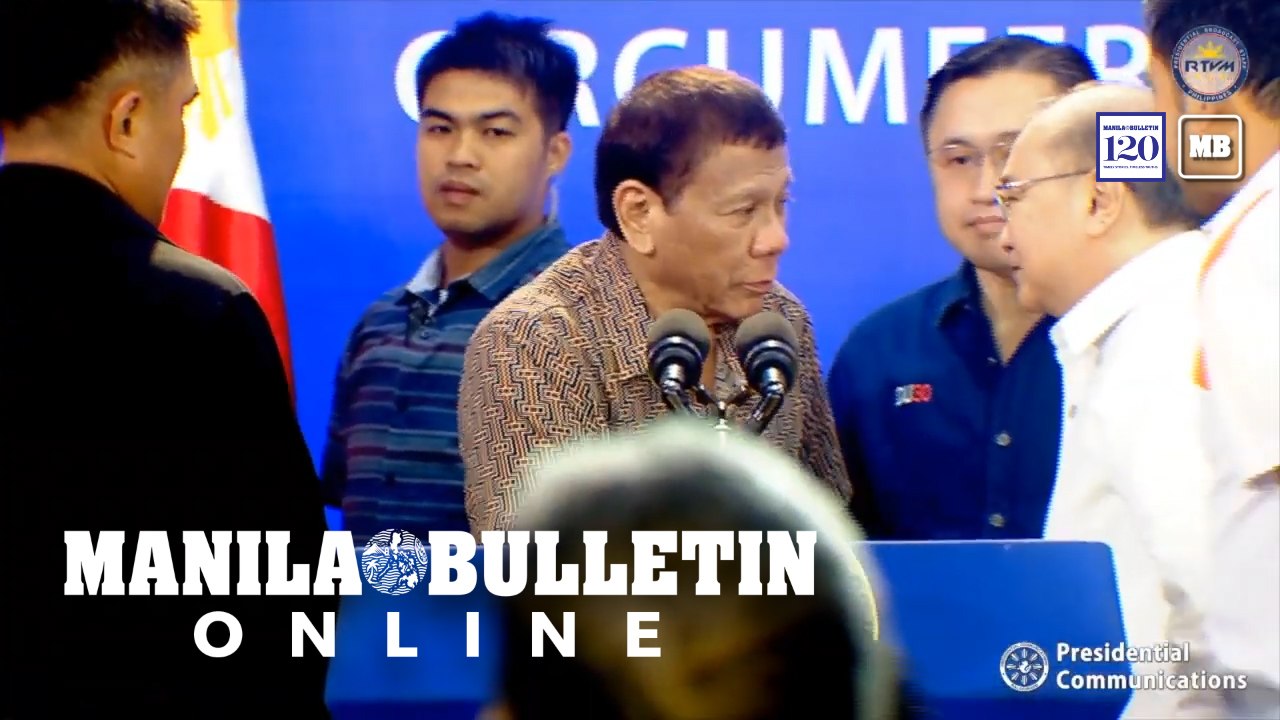 Duterte, MVP cross paths in Caloocan