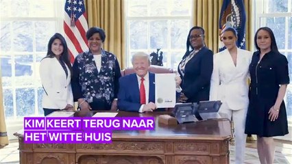 Kim K gaat op bezoek bij Trump