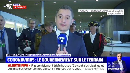 "Le service public fonctionne correctement dans tous les aéroports de France." Depuis Roissy, Gérald Darmanin se veut rassurant sur le fonctionnement des aéroports en France