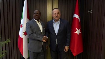 Dışişleri Bakanı Çavuşoğlu, Burundi Dışişleri Bakanı Ezéchiel Nibigira ile görüştü