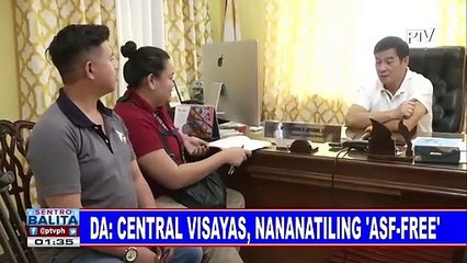 DA: Central Visayas, nananatiling 'ASF-Free'