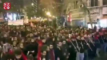 Yunanistan'da göçmenlere destek yürüyüşü