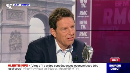 Geoffroy Roux de Bézieux: "Dès que le pic de l'épidémie |de coronavirus] sera atteint, on pourra repartir"