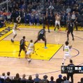 Curry marks return with outrageous behind-the-back assist