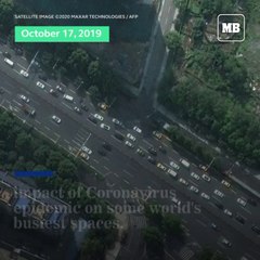 Aerial images reveal Coronavirus emptying famed sites