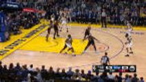 Curry's buzzer beater sends the Chase Center into a frenzy