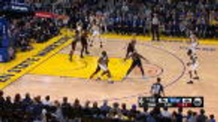 Curry's buzzer beater sends the Chase Center into a frenzy