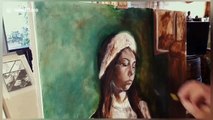 Timelapse of self-taught artist creating original oil painting will get your creative juices flowing