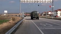 Edirne'ye Sevk Edilen Askeri Birlikler Kente Giriş Yapıyor
