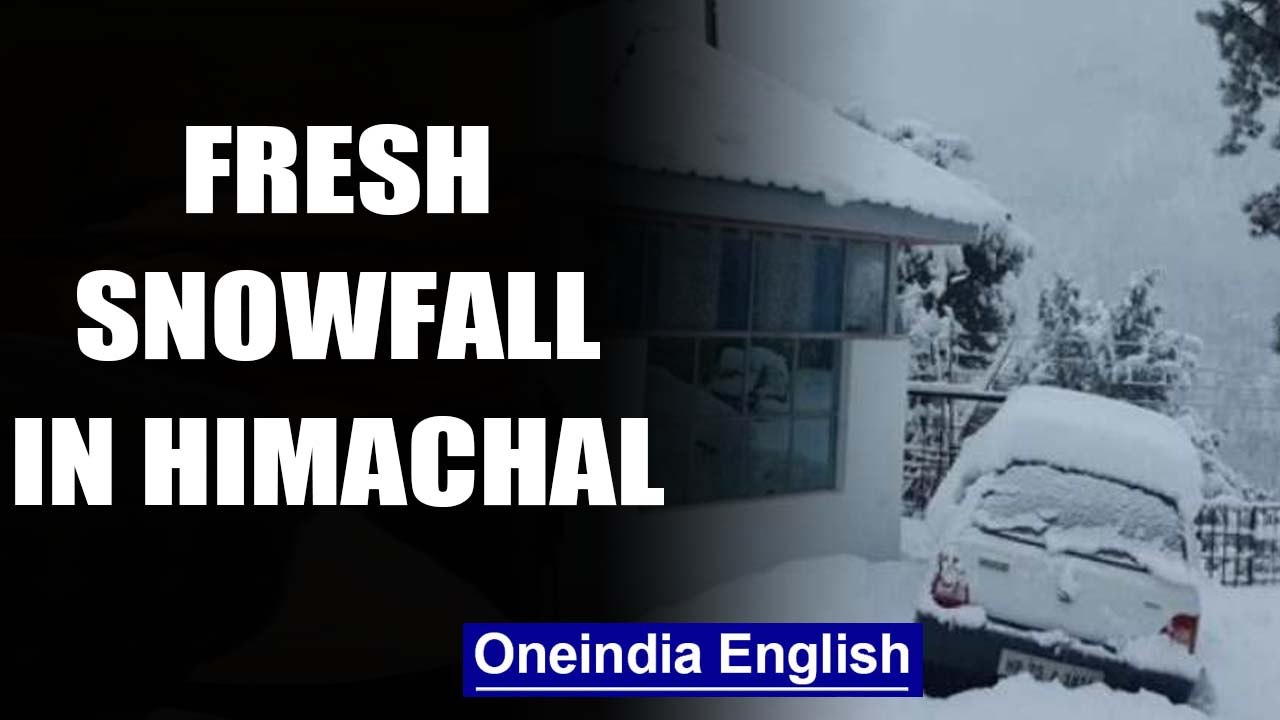 Himachal Pradesh: Mercury dips after Lahaul-Spiti, Narkanda & Kullu get fresh snowfall|Oneindia News