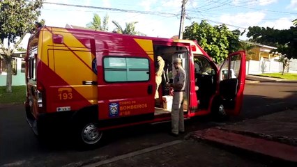 Homem é socorrido ao sofrer queda no Bairro Maria Luíza