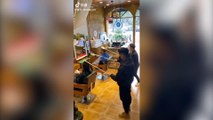 Salgında nasıl saç kesilir? Çinlilerin ilginç çözümü kamerada