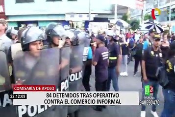 La Victoria: 85 detenidos tras operativo contra el comercio informal