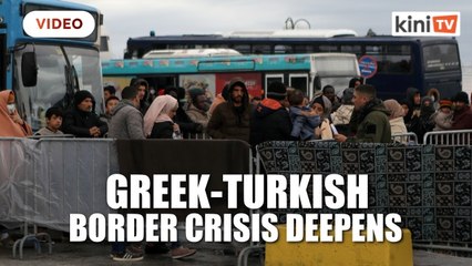 下载视频: Greece blocks 35,000 migrants, plans to deport arrivals after March 1