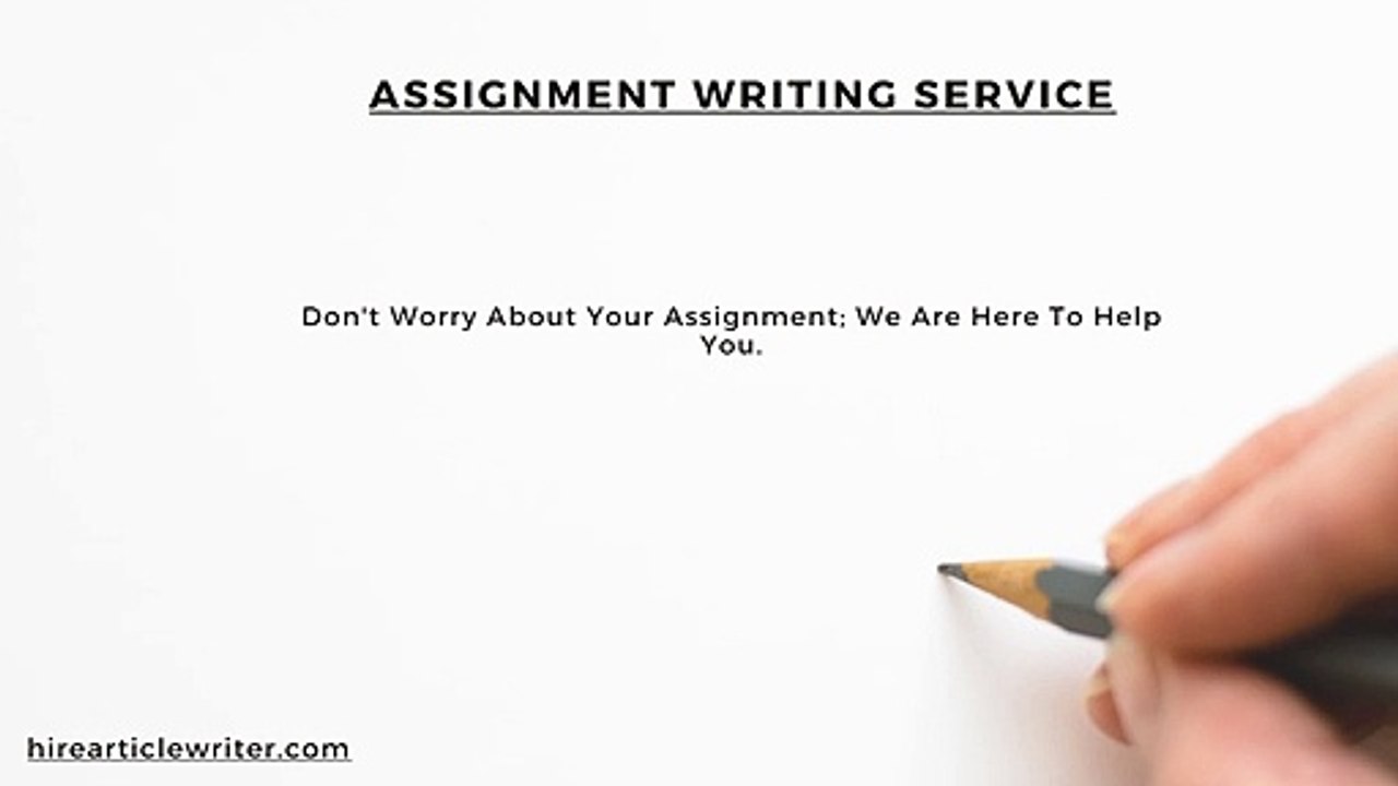 Assignment writing-final