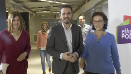 Alberto Garzón, ministro de Consumo, en Bilbao