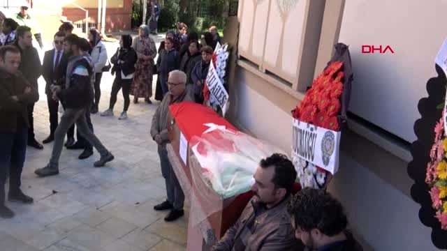 Aydın meslektaşı tarafından öldürülen polis memuru, toprağa verildi