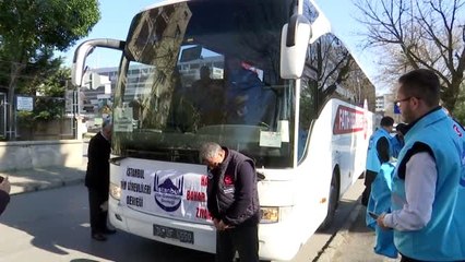 İstanbul'daki din görevlileri, Mehmetçiğe destek için Hatay'a gitti