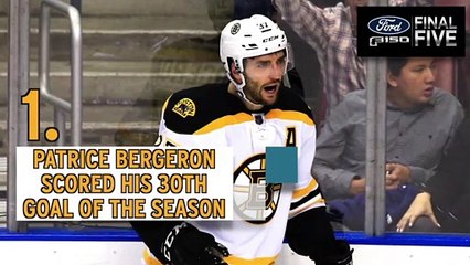 Ford Final Five: Bruins Extend Lead In Presidents' Trophy Race