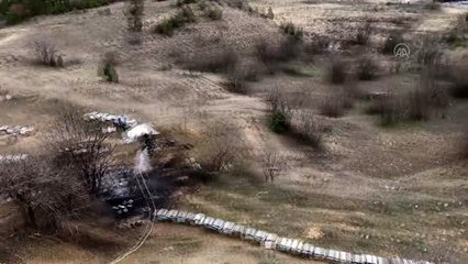 Yangında onbinlerce arı telef oldu