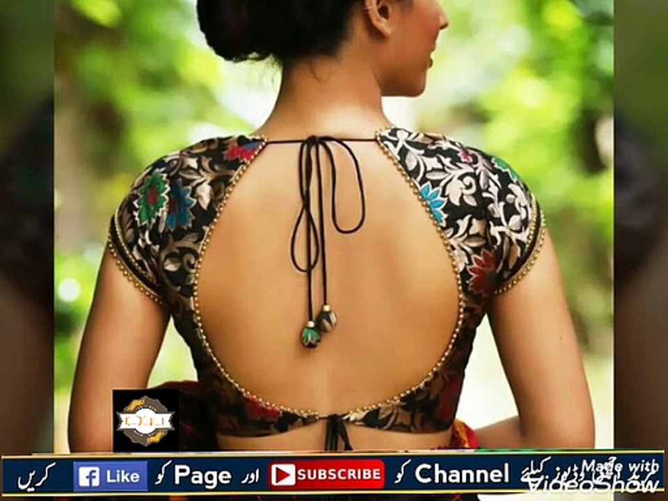 Latest collection of ladies blouse back neck design/style 2♥♥New(2020)